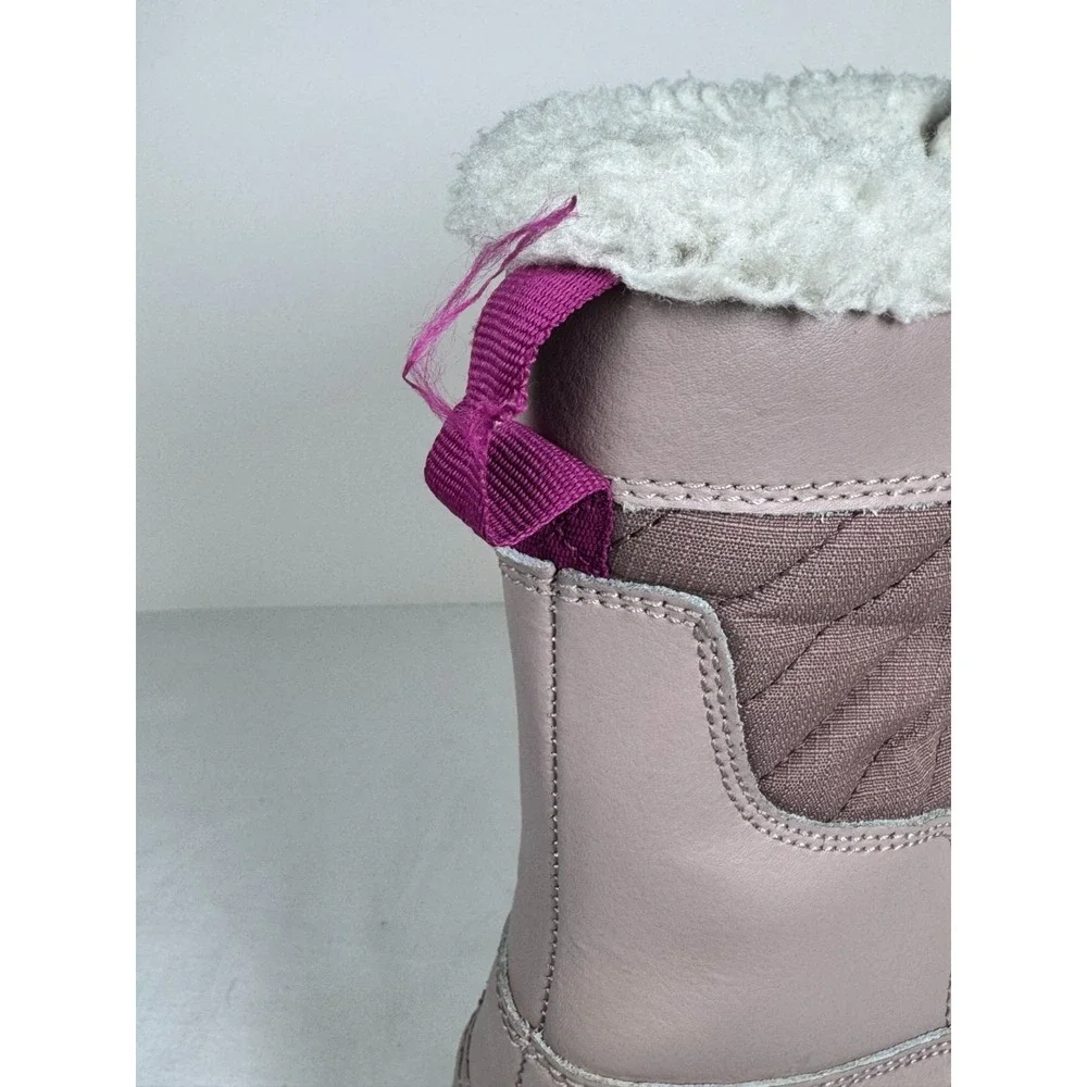 All In Motion Sklylar Girls Snow Boots 4 Pink Blush Leather‎ Thermolite Winter